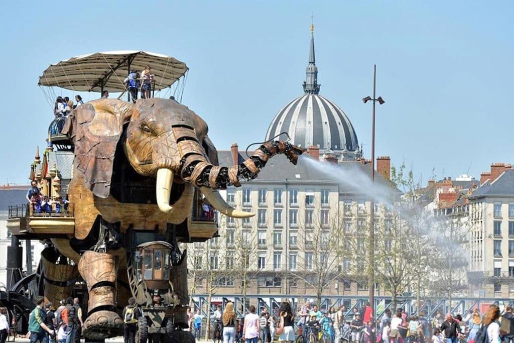 Grande Chambre Independante, Charme, Calme Sur Jardin, Nantes Centre, Acces Prive Par Escalier De L'Immeuble, Sdb & Wc Prives, 10 Minutes Gare Et Palais Des Congres Ngoại thất bức ảnh